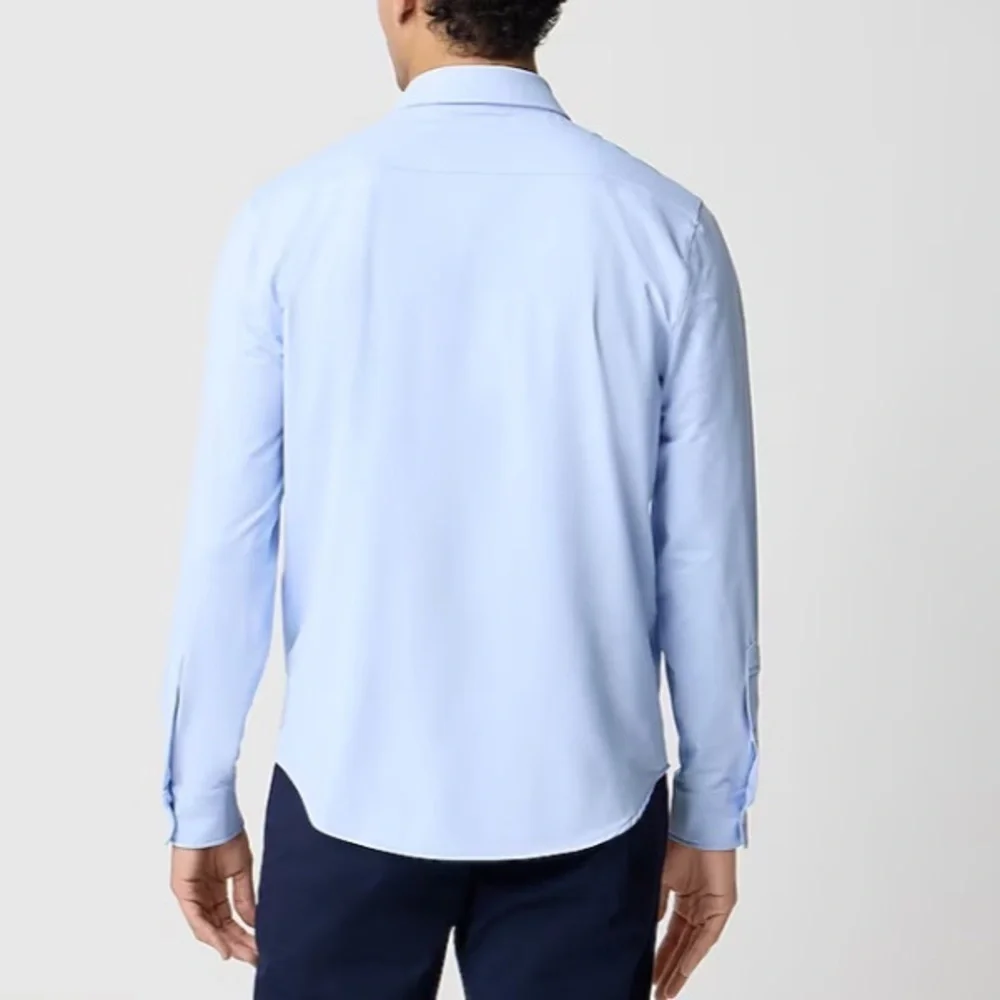 J crew heather light blue All-day performance shirt
